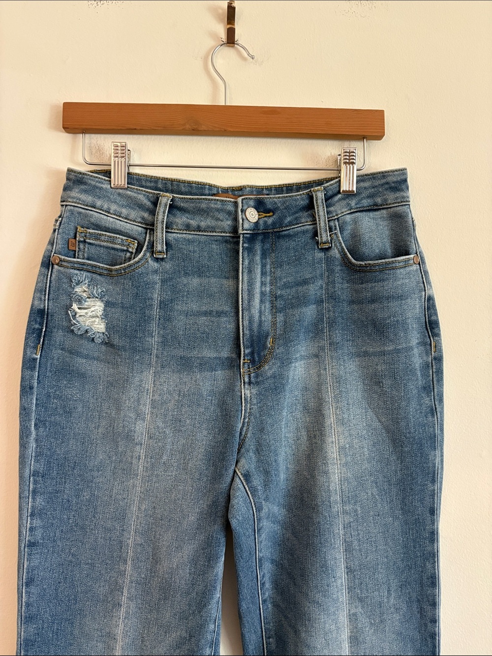 Judy Blue Slim Straight Jeans size 7/28 Medium Wash - Picture 7 of 9